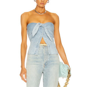 Rta 'Leia' Blue Top Blouse Size L - NWT